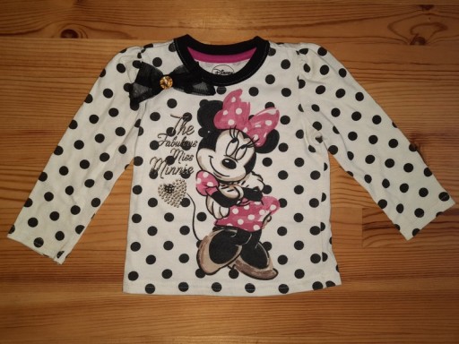 Zdjęcie oferty: Bluzka z dł. rękawem Myszka Minnie Mini Disney 86