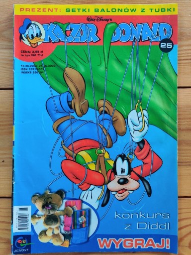 Zdjęcie oferty: Komiks Kaczor Donald nr 25 2003 r.