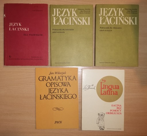 Zdjęcie oferty: Zestaw 5 książek do nauki łaciny