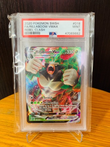 Zdjęcie oferty: Pokemon TCG - Rillaboom VMAX - PSA 9 - Karta MINT!