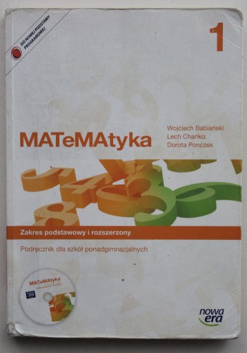 Zdjęcie oferty: Matematyka 1 Podręcznik Zakres rozszerzony 