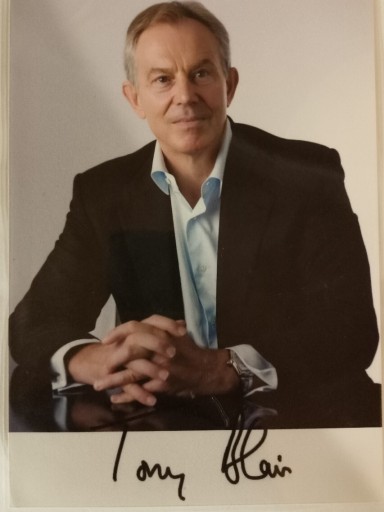 Zdjęcie oferty: Tony Blair oryginalny autograf 