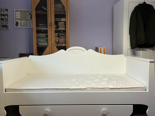 Zdjęcie oferty: Łóżko 90×200 używane z materacem,białe