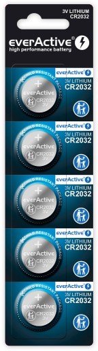 Zdjęcie oferty: Baterie CR2032 EVERACTIVE LITHIUM (5 szt.) 