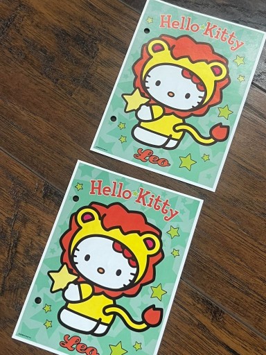 Zdjęcie oferty: Karteczki do segregatora hello kitty leo