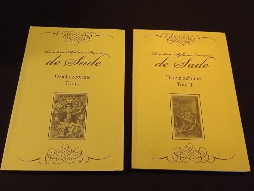 Zdjęcie oferty: de Sade - Dzieła zebrane, tom 1. i tom 2.