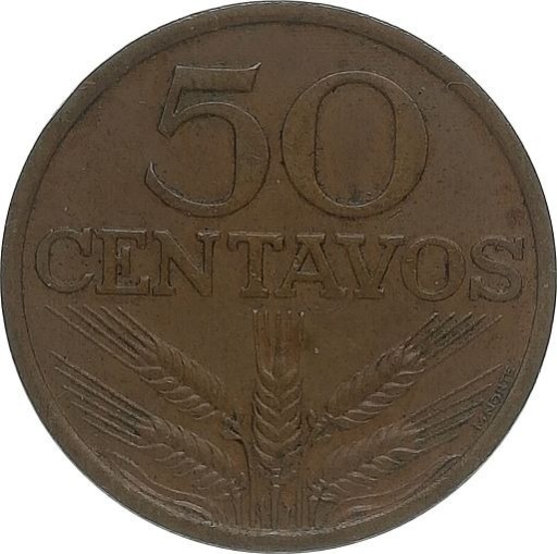 Zdjęcie oferty: Portugalia 50 centavos 1978, KM#596