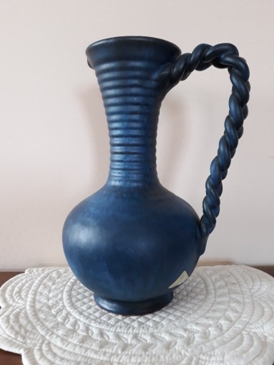 Zdjęcie oferty: Wazon ceramiczny niebieski kobalt PFRONTNER