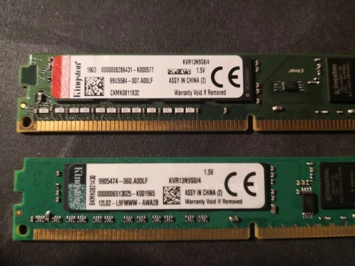 Zdjęcie oferty: Pamięć RAM kingston 2x4GB DDR3 niskoprofilowa