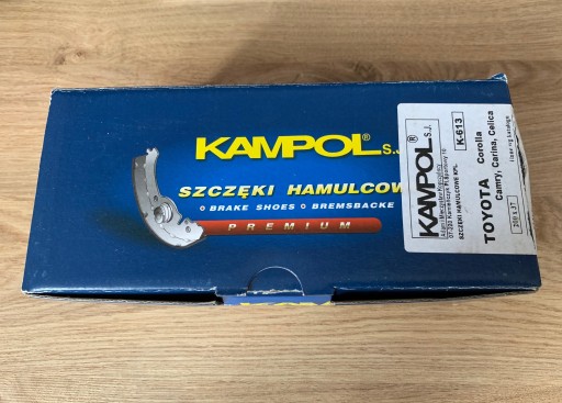 Zdjęcie oferty: Szczęki hamulcowe Kampol K613 Corolla Camry Carina