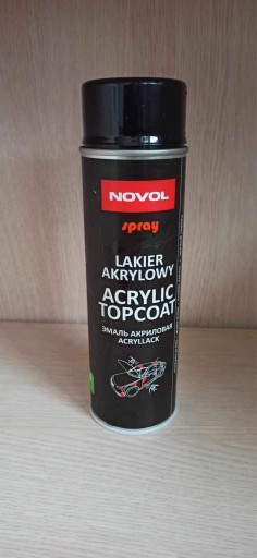 Zdjęcie oferty: Lakier spray Acrylowy Novol czarny polysk