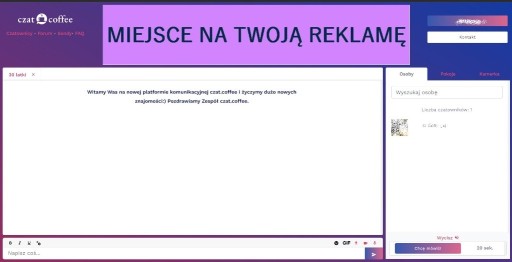 Zdjęcie oferty: ww.czat.coffee baner reklamowy reklama na stronie