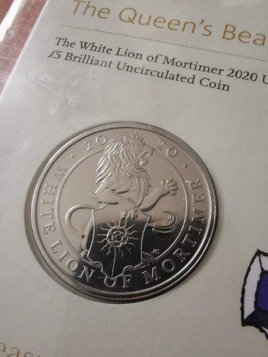 Zdjęcie oferty: Moneta Wielka Brytania 5 Funtów The White Horse