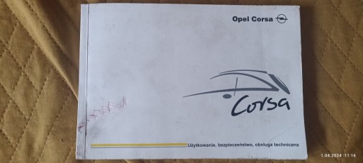 Zdjęcie oferty: Instrukcja Opel Corsa C