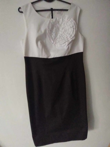 Zdjęcie oferty: Salko elegancka sukienka biel czern,40