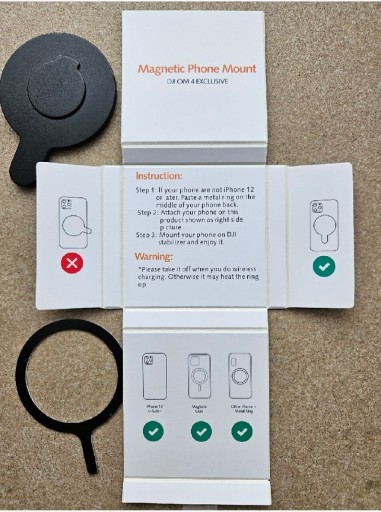 Zdjęcie oferty: Uchwyt magnetyczny do gimbala dji osmo mobile modele 4, 4se, 5, 6