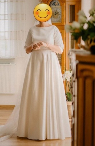 Zdjęcie oferty: Klasyczna suknia ślubna, prosta, elegancka