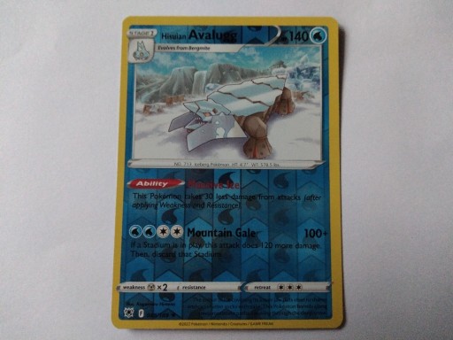 Zdjęcie oferty: Karta Pokemon Hisuian Avalugg 048/189 Reverse Holo