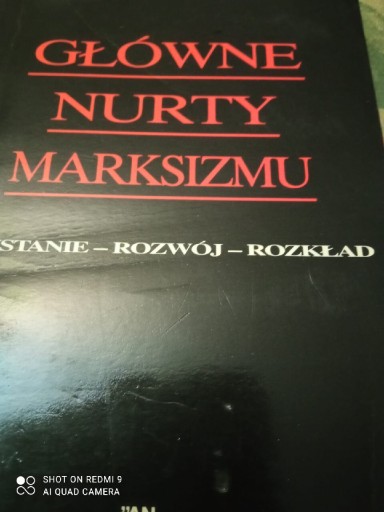 Zdjęcie oferty: Główne nurty marksizmu. Kołakowski 