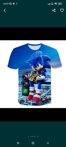 Zdjęcie oferty: Koszulka t-shirt Sonic r. 110