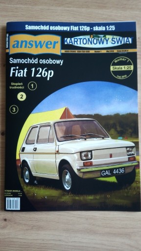 Zdjęcie oferty: Answer 1/16 - Samochód osobowy Fiat 126p - 1:25