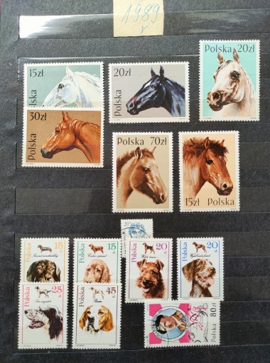 Zdjęcie oferty: 1989 rok zestaw znaczków pocztowych 