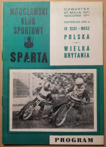 Zdjęcie oferty: MECZ TEST POLSKA-ANGLIA W 1971 R WROCŁAW