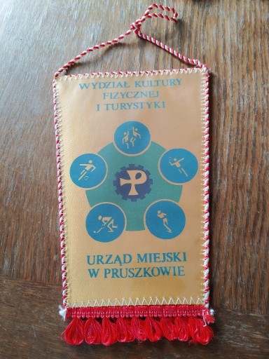 Zdjęcie oferty: Proporczyk PRL Urząd Miejski w Pruszkowie lata 70