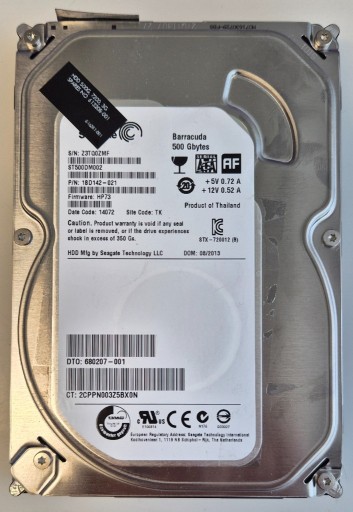 Zdjęcie oferty: Dysk 3.5" SEAGATE ST500DM002 1BD142 500GB