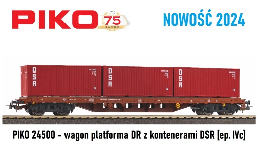 Zdjęcie oferty: PIKO 24500 wagon platforma DR NOWOŚĆ 2024