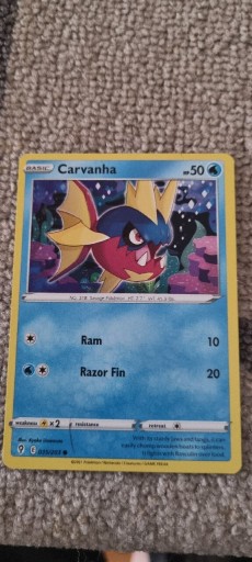 Zdjęcie oferty: Karta pokémon Carvanha 