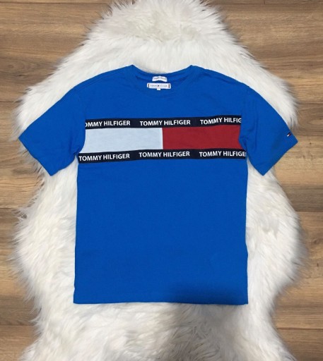 Zdjęcie oferty: Niebieski t-shirt Tommy Hilfiger XXS 