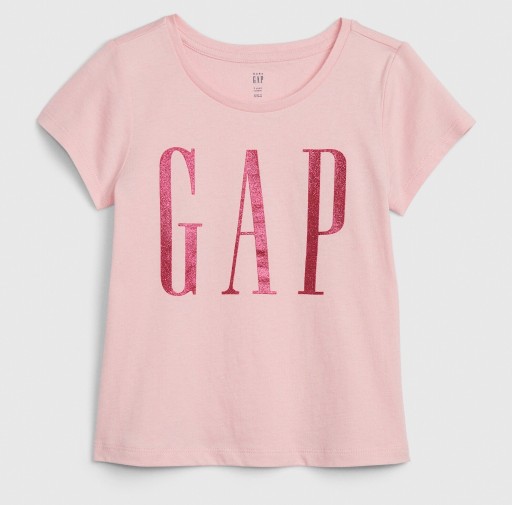 Zdjęcie oferty: GAP pudrowa koszula z brokatowym logo 5 lat