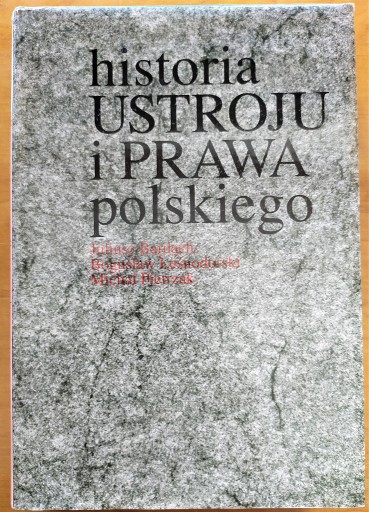Zdjęcie oferty: Historia ustroju i prawa polskiego