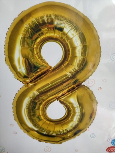 Zdjęcie oferty: Balon foliowy cyfra złota 100 cm 
