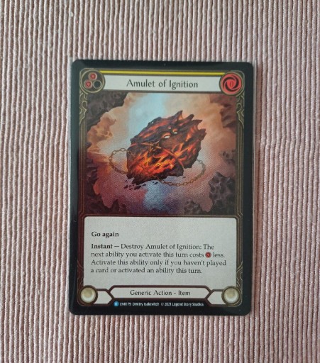 Zdjęcie oferty: Flash and Blood Amulet of Ignition Cold foil