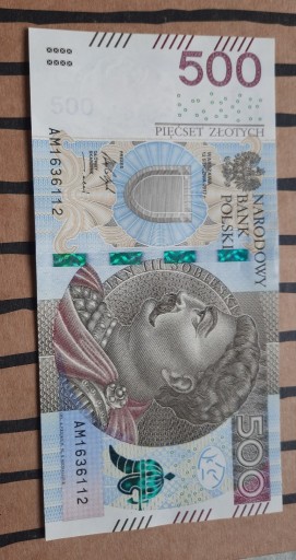 Zdjęcie oferty: Banknot 500zl Sobieski