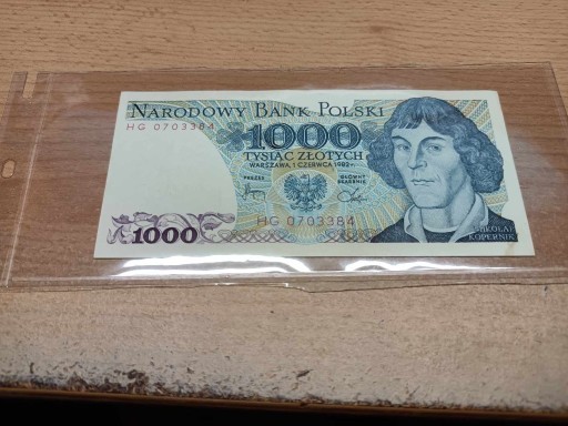 Zdjęcie oferty: Banknot 1000 zł PRL Mikołaj Kopernik
