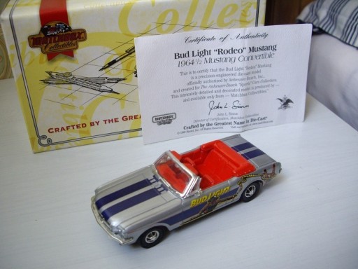 Zdjęcie oferty: Matchbox FORD MUSTANG CONVERTIBLE Budlight "Rodeo"