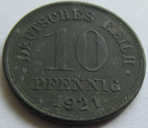 Zdjęcie oferty: 10 pfennig 1921 r. 