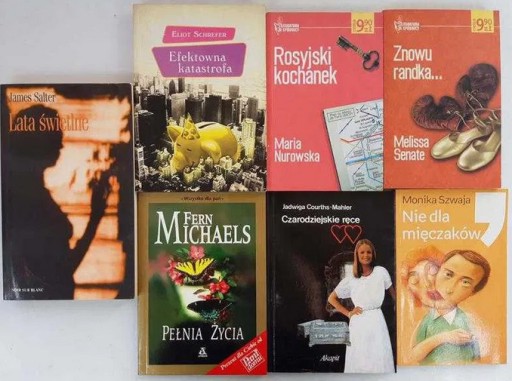 Zdjęcie oferty: Zestaw 7 książek romans obyczajowa Szwaja Nurowska