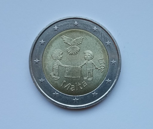 Zdjęcie oferty: 2 euro Malta 2011r. - Solidarność i pokój
