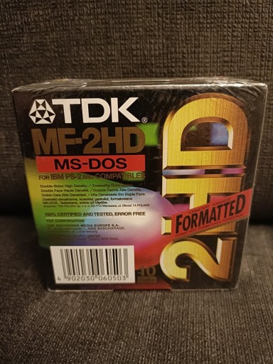 Zdjęcie oferty: Dyskietki TDK MF-2HD MS-DOS - 10 sztuk