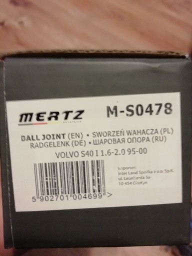 Zdjęcie oferty: sworzeń wahacza M-S0478