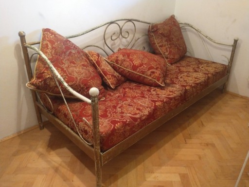 Zdjęcie oferty: Łóżko metalowe z poduszkami