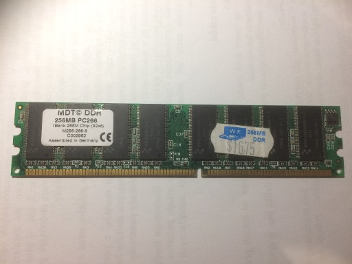 Zdjęcie oferty: Pamięć RAM MDT 256MB DDR PC266