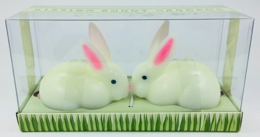 Zdjęcie oferty: Komplet 2 Świeczek Dekoracyjnych Zajączki Wielkanocne Easter Bunny