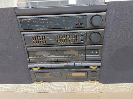 Zdjęcie oferty: Wieża Crown CD-K2300 Gramofon Cd Deck Radio Kolumn