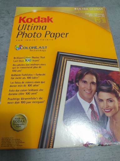 Zdjęcie oferty: Kodak Ultima Photo Paper 44arkusze A4 270g/m2