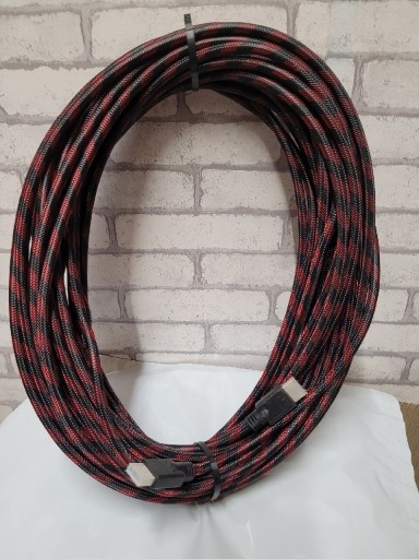 Zdjęcie oferty: Kabel HDMI 20m przewód HDMI-HDMI oplot FULL HD 3K